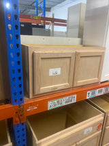 30 in. W x 12 in. D x 15 in. H Assembled Wall Bridge Kitchen Cabinet in Unfinished with Recessed Panel