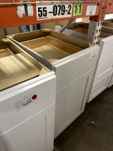 Avondale 18 in. W x 24 in. D x 34.5 in. H Ready to Assemble Plywood Shaker Base Kitchen Cabinet in Antique White