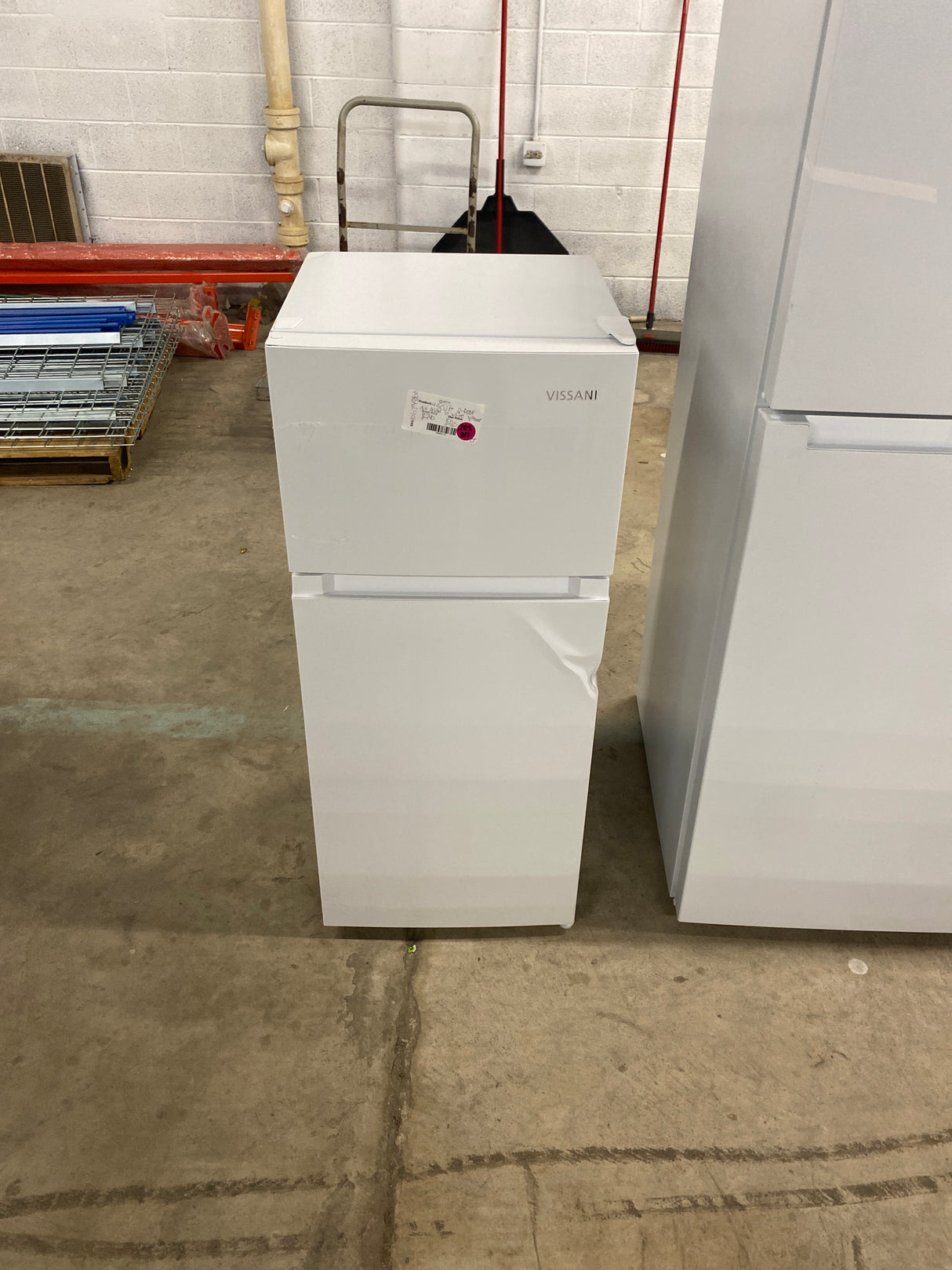 4.5 cu. ft. 2-Door Mini Refrigerator in White with Freezer