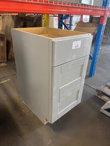 Shaker Dove Gray Stock Assembled Drawer Base Kitchen Cabinet with Drawer Glides (18 in. x 34.5 in. x 24 in.)