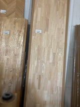 8 ft. L x 25 in. D Unfinished Hevea Solid Wood Butcher Block Countertop With Square Edge