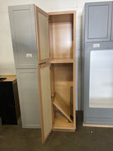 18 in. W x 24 in. D x 84 in. H Assembled Pantry Kitchen Cabinet in Unfinished with Recessed Panel