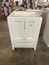 Ridge 24 in. W x 21.6 in. D x 34 in. H Bath Vanity Cabinet without Top in White