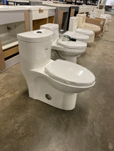 Sublime 1-Piece 0.8/1.28 GPF Dual Flush Elongated Toilet in White