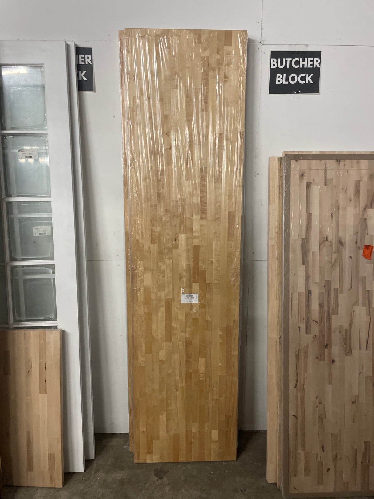 8 ft. L x 25 in. D Finished Engineered Birch Butcher Block Countertop