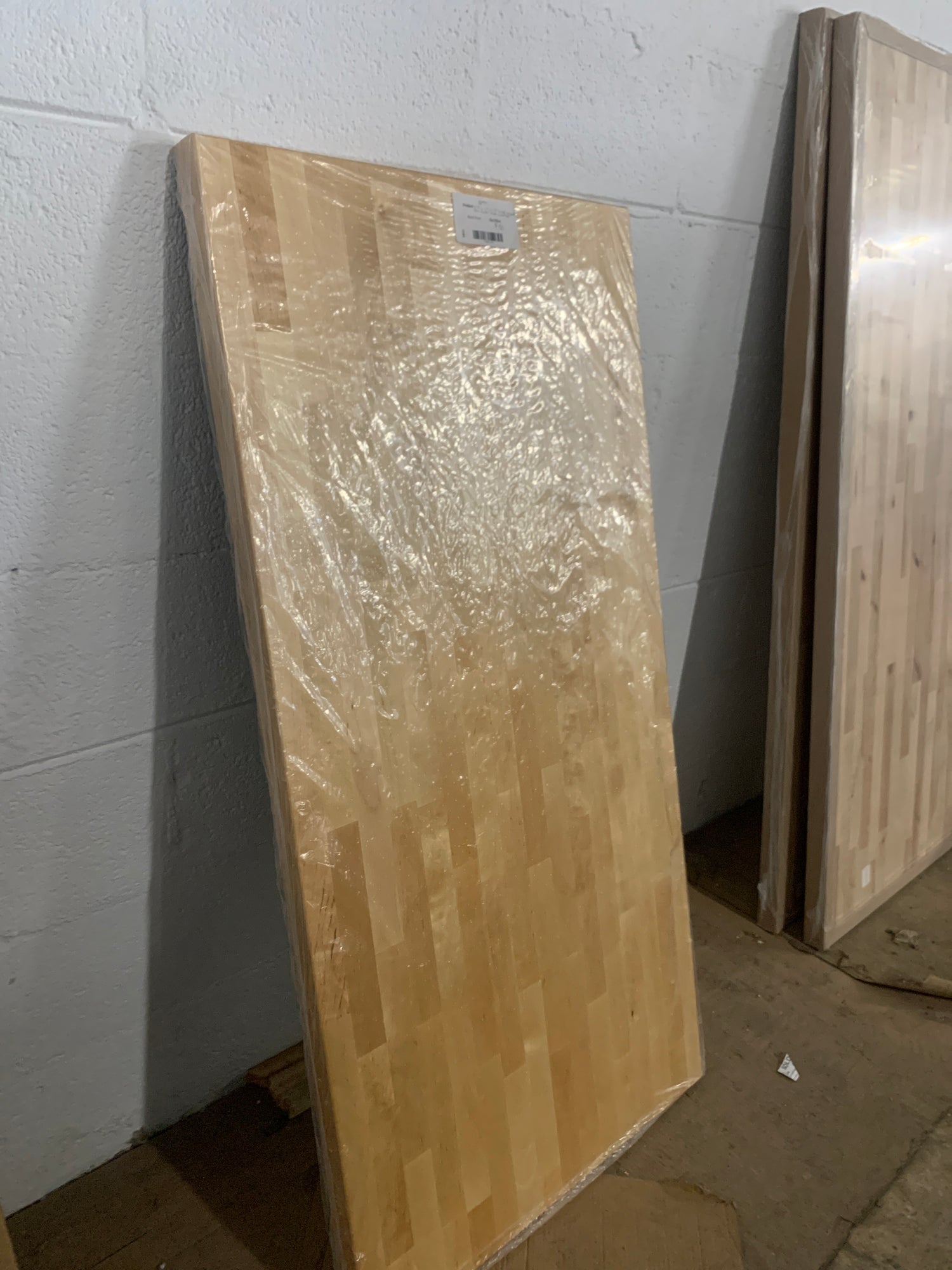 4 ft. L x 25 in. D Finished Engineered Birch Butcher Block Countertop