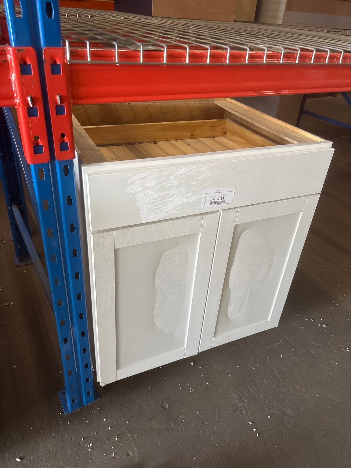 Westfield Feather White Shaker Stock Assembled Base Kitchen Cabinet (30 in. W x 23.75 in. D x 35 in. H)