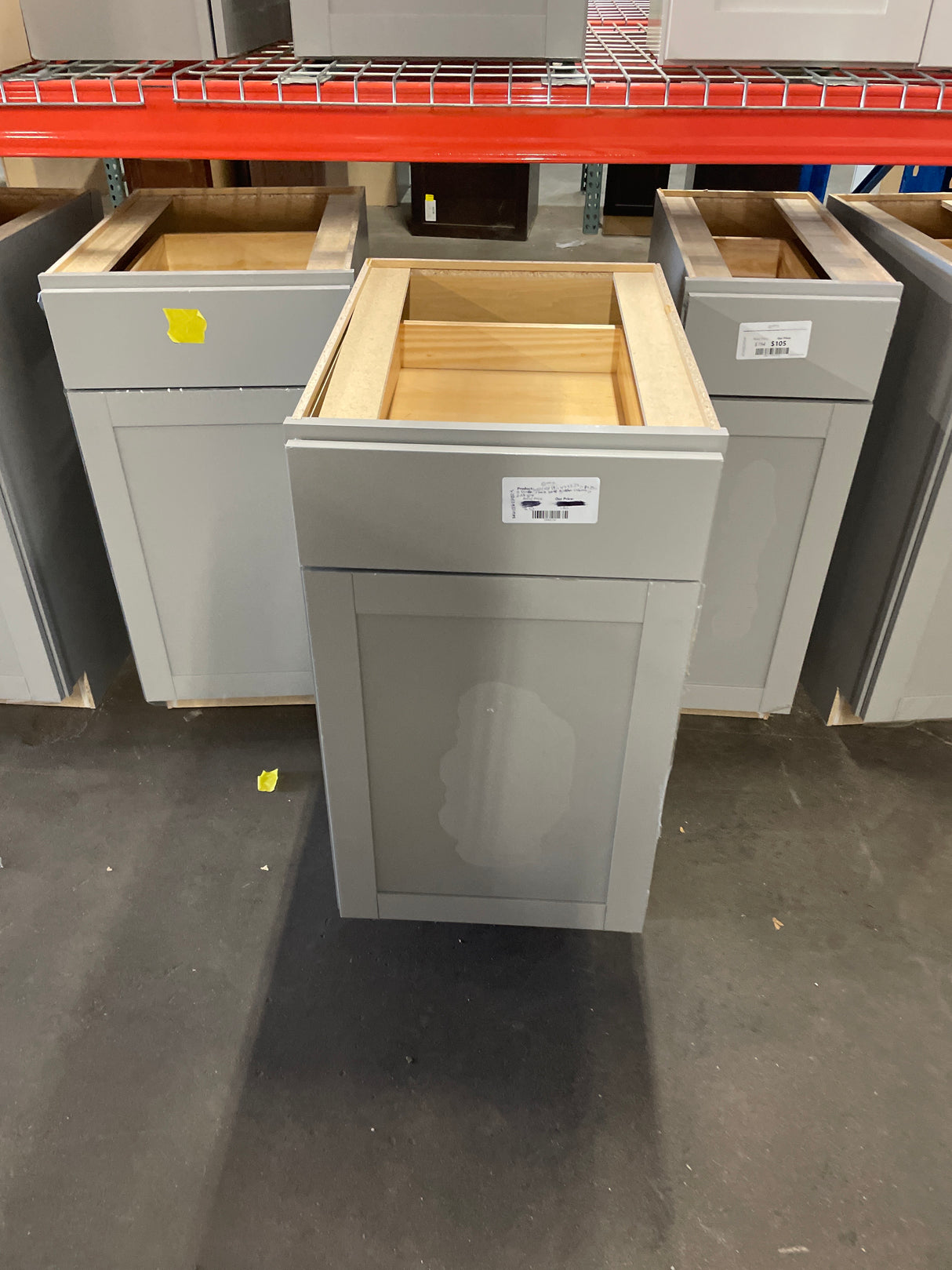 Westfield Dusk Gray Shaker Stock Kitchen Cabinet (18 in. W x 23.75 in. D x 35 in.)