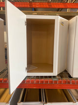 Shaker Satin White Stock Assembled Diagonal Corner Wall Kitchen Cabinet (24 in. x 30 in. x 12 in.)