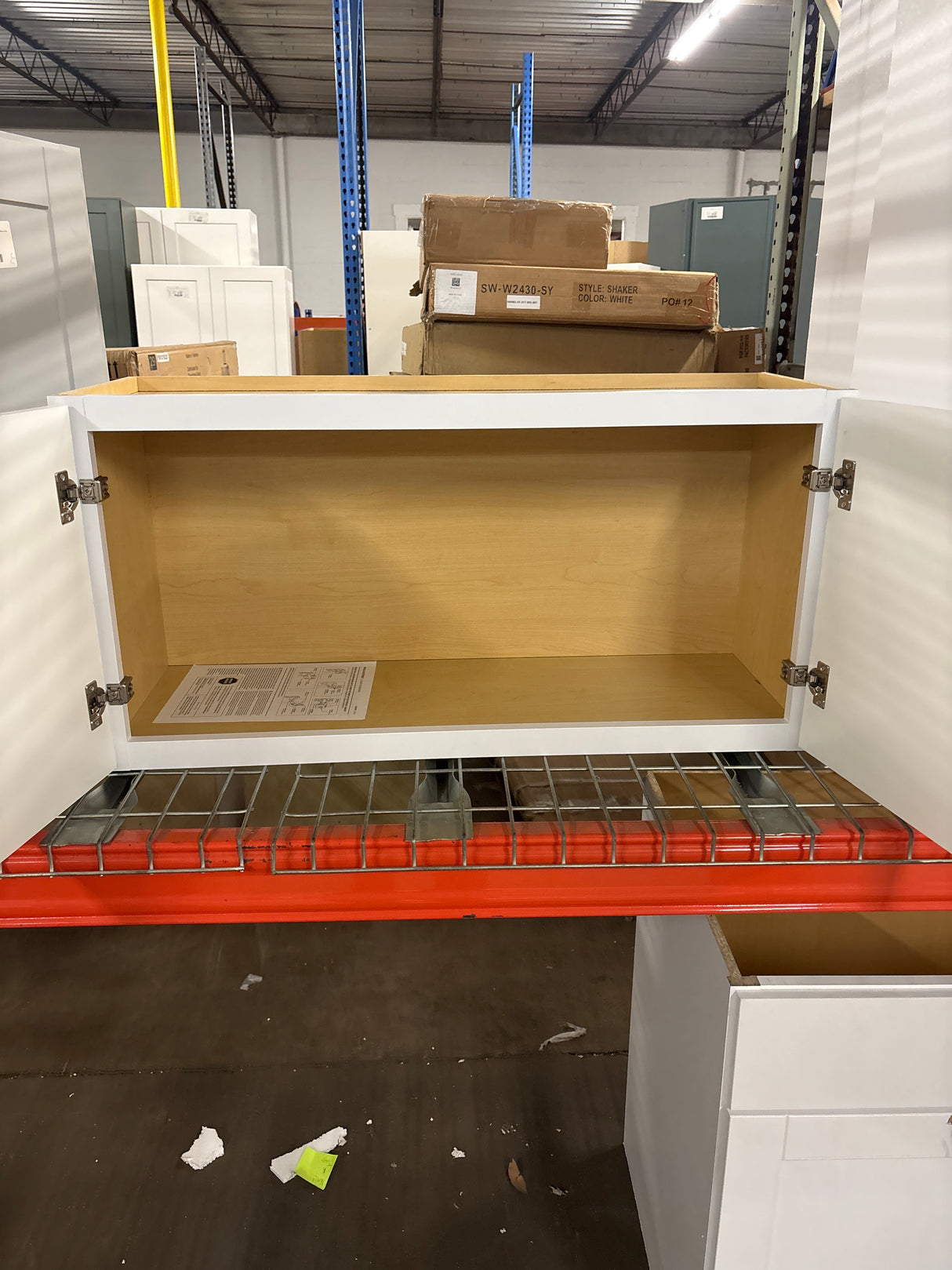 Shaker 36 in. W x 12 in. D x 18 in. H Assembled Wall Bridge Kitchen Cabinet in Satin White without Shelf