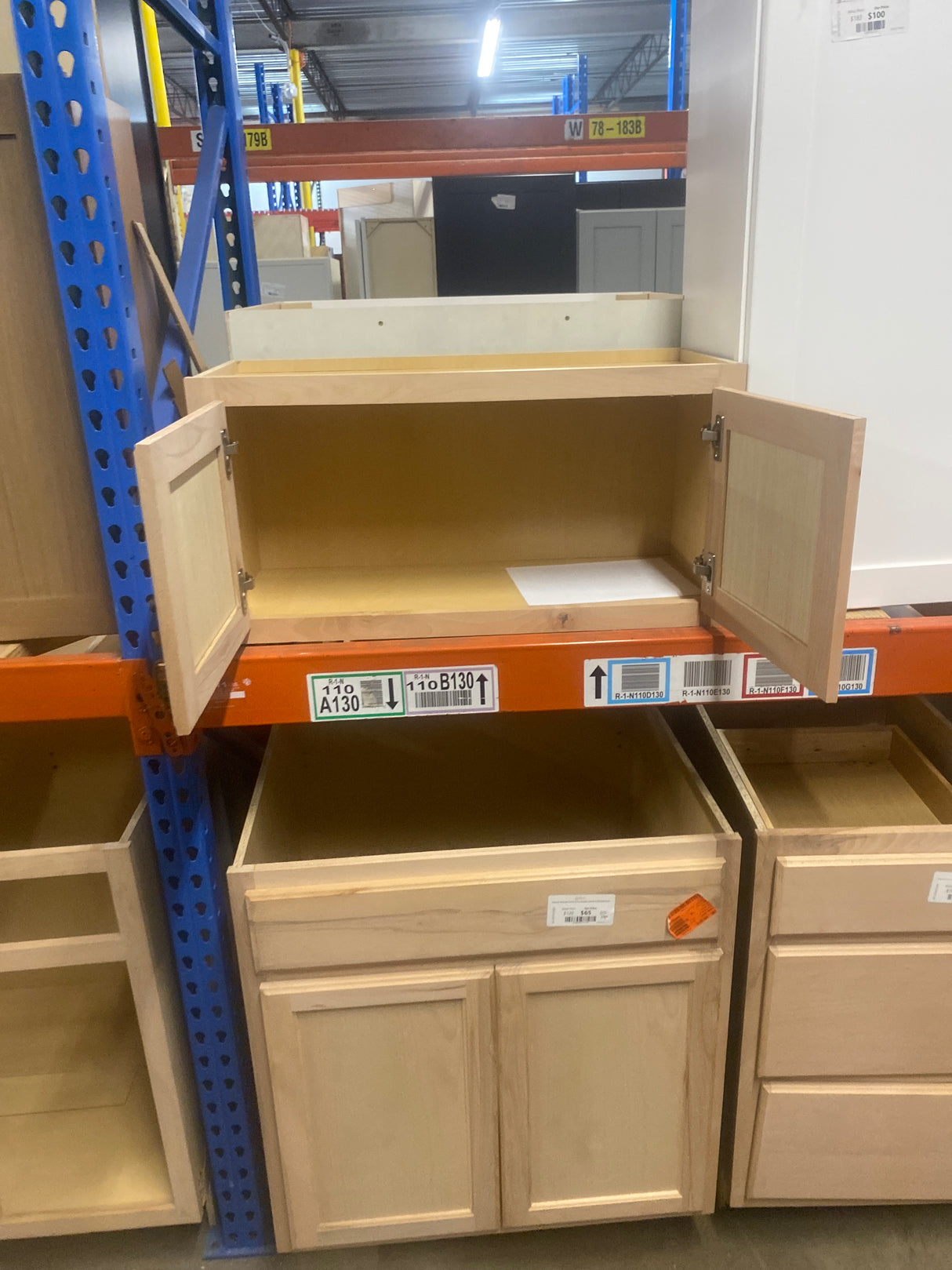 30 in. W x 12 in. D x 15 in. H Assembled Wall Bridge Kitchen Cabinet in Unfinished with Recessed Panel