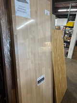 6 ft. L x 25 in. D Unfinished Hevea Solid Wood Butcher Block Countertop With Square Edge