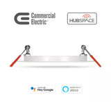 4 in. Smart CCT Selectable Ultra Slim Integrated LED Recessed Light Kit Powered by Hubspace