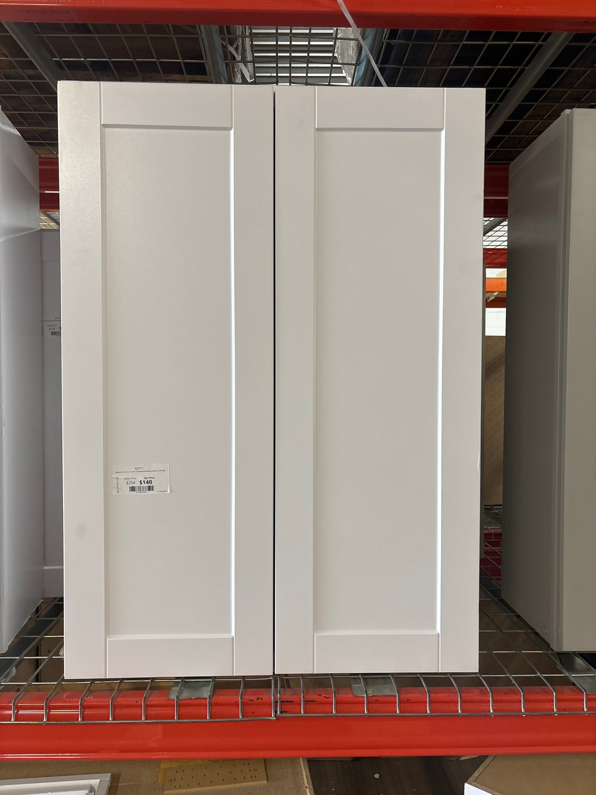 Shaker 30 in. W x 12 in. D x 42 in. H Assembled Wall Kitchen Cabinet in Satin White