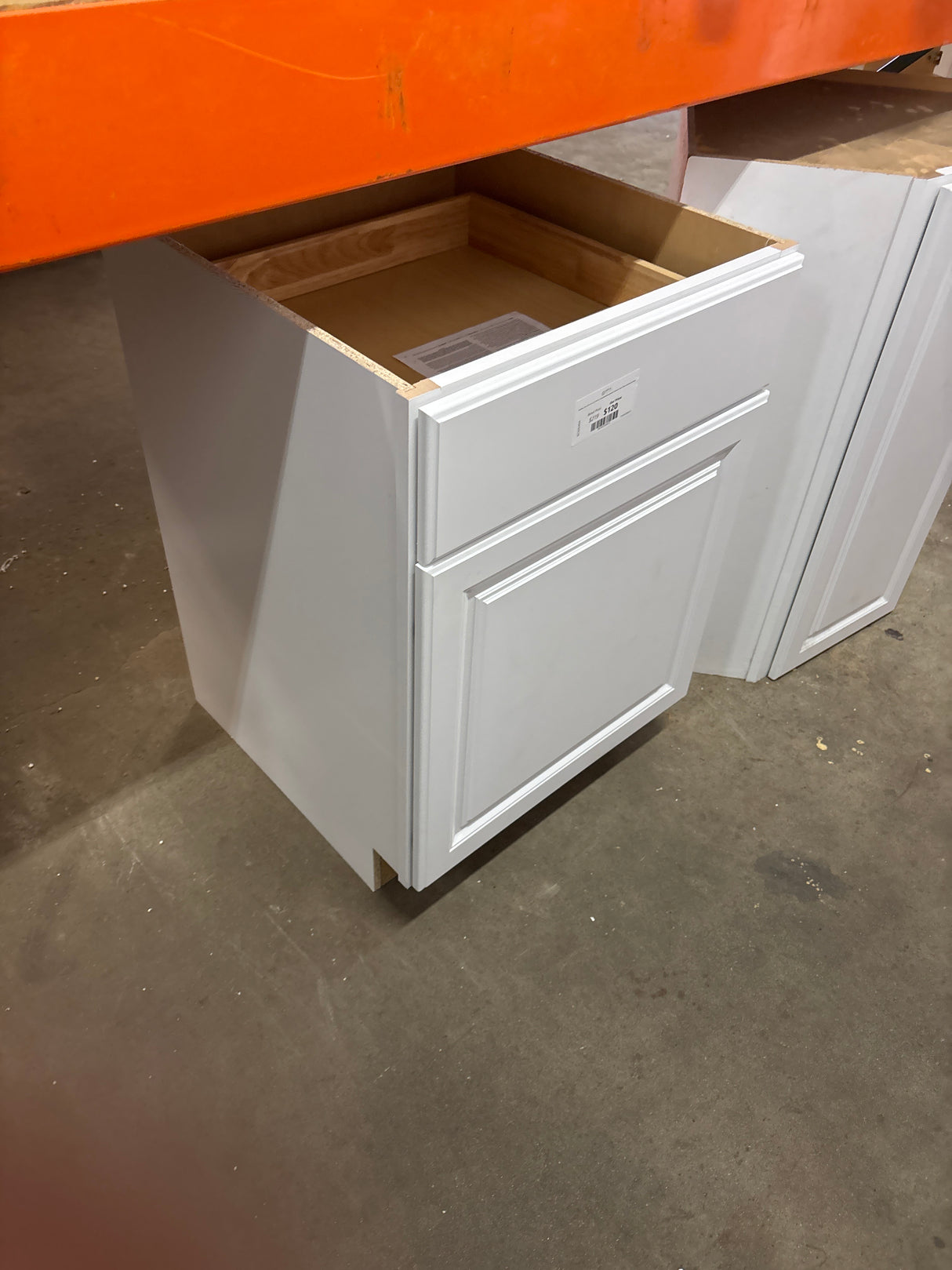 Hampton 24 in. W x 24 in. D x 34.5 in. H Assembled Base Kitchen Cabinet in Satin White with Drawer Glides