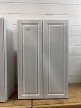Hampton 27 in. W x 12 in. D x 42 in. H Assembled Wall Cabinet in Satin White