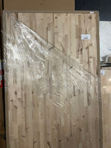 6 ft. L x 39 in. D Unfinished Birch Solid Wood Butcher Block Island Countertop With Eased Edge