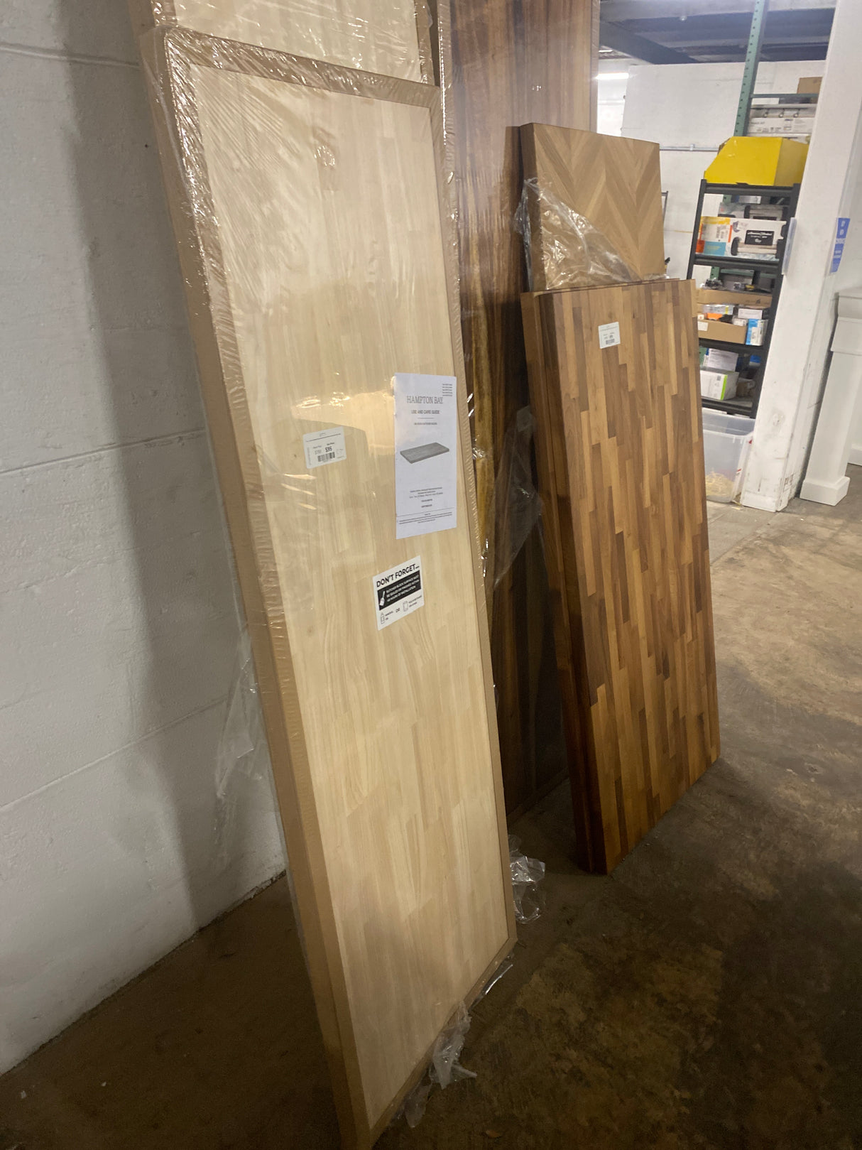 6 ft. L x 25 in. D Unfinished Hevea Solid Wood Butcher Block Countertop With Square Edge