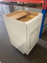 Westfield Feather White Wood Shaker Stock Assembled Base Kitchen Cabinet (21 in. W x 35 in. H x 23.75 in. D)