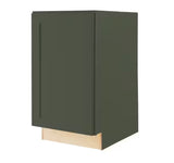 Avondale 18 in. W x 24 in. D x 34.5 in. H Ready to Assemble Plywood Shaker Trash Can Kitchen Cabinet in Fern Green