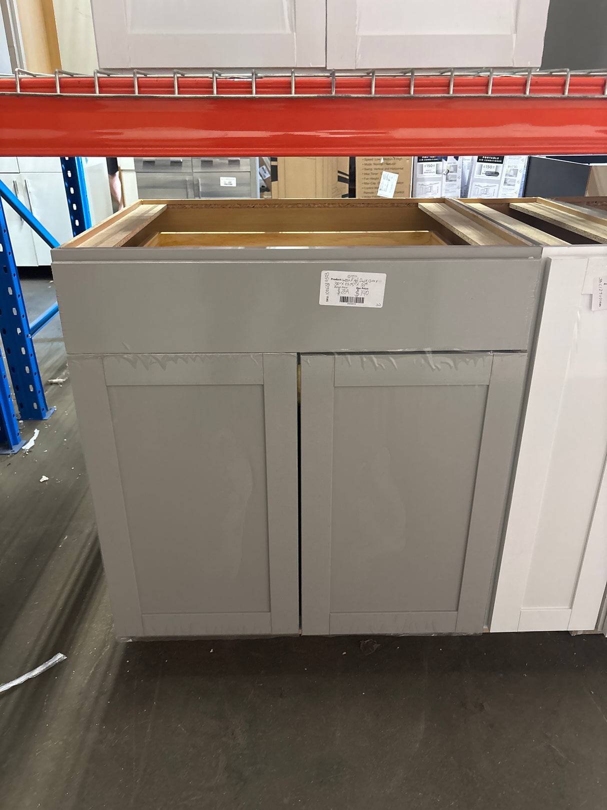 Westfield Dusk Gray Shaker Stock Assembled Base Kitchen Cabinet (30 in. W x 23.75 in. D x 35 in. H)