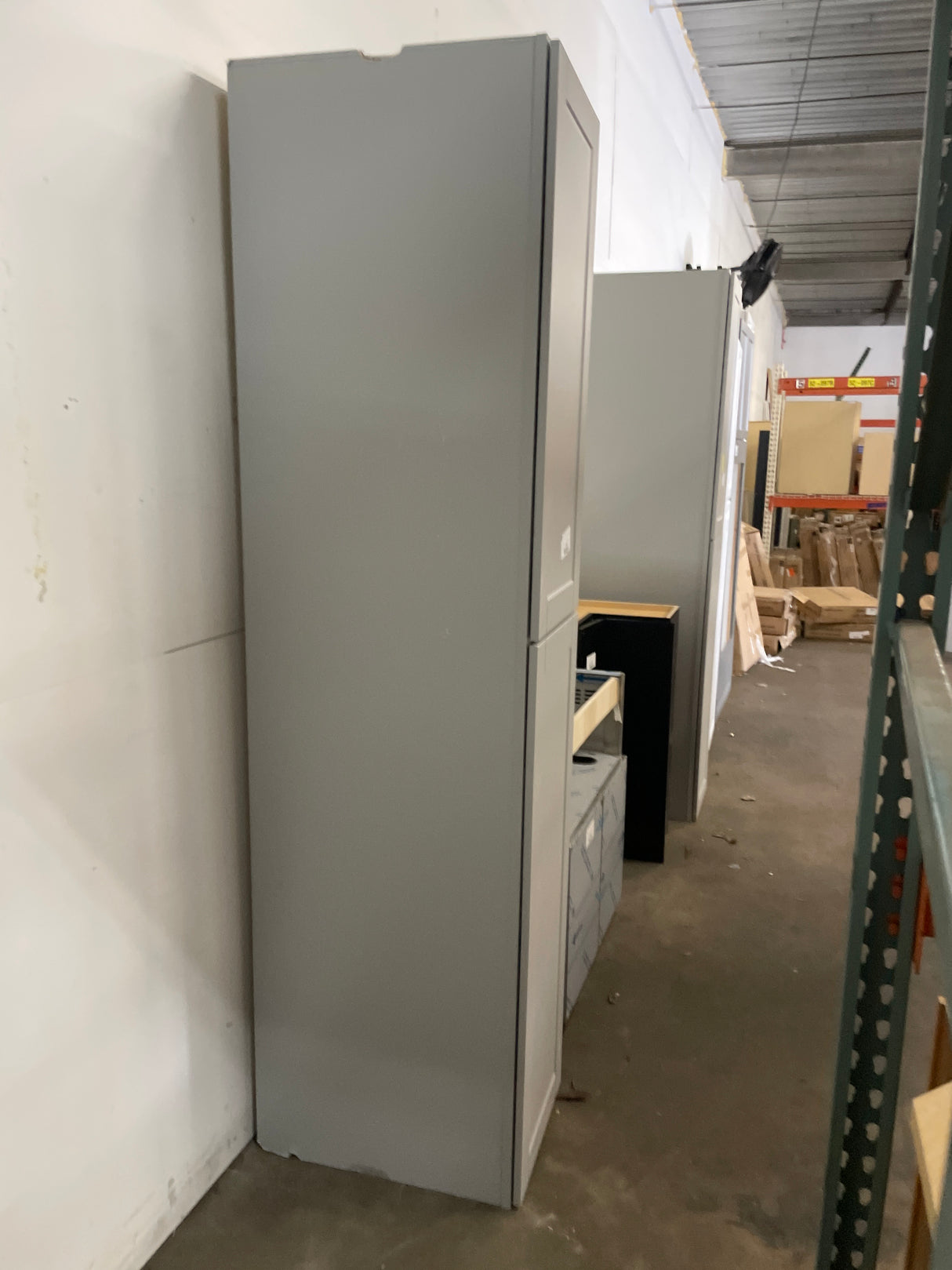 Shaker Assembled 18x96x24 in. Pantry Kitchen Cabinet in Dove Gray