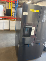 36 in. Gallery 28 cu. ft. Standard Depth French Door Refrigerator in Smudge-Proof Black Stainless Steel