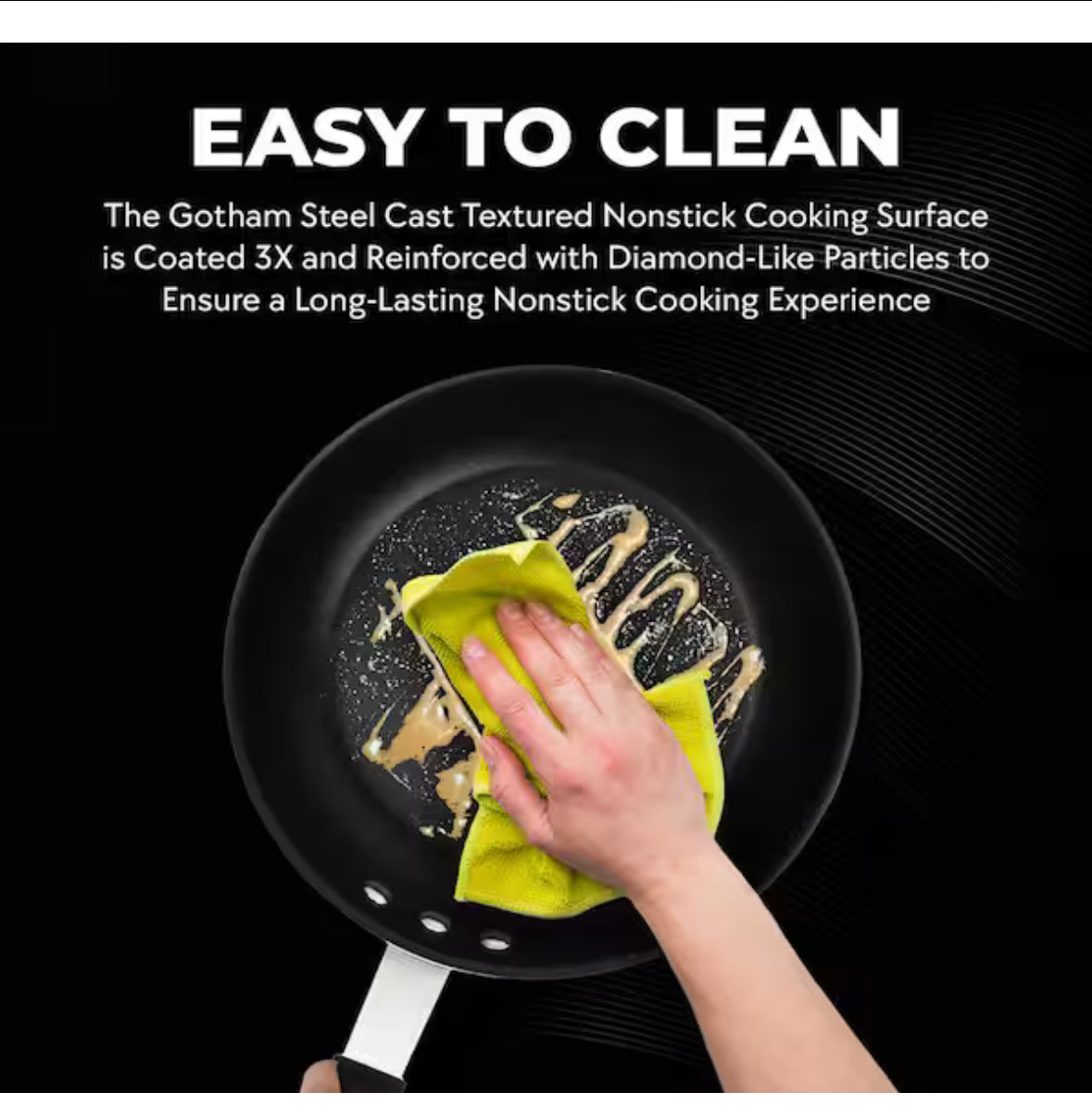 Pro + 8 in. Aluminum Heavy-Gauge Commercial Grade High Performance Nonstick Frying Pan