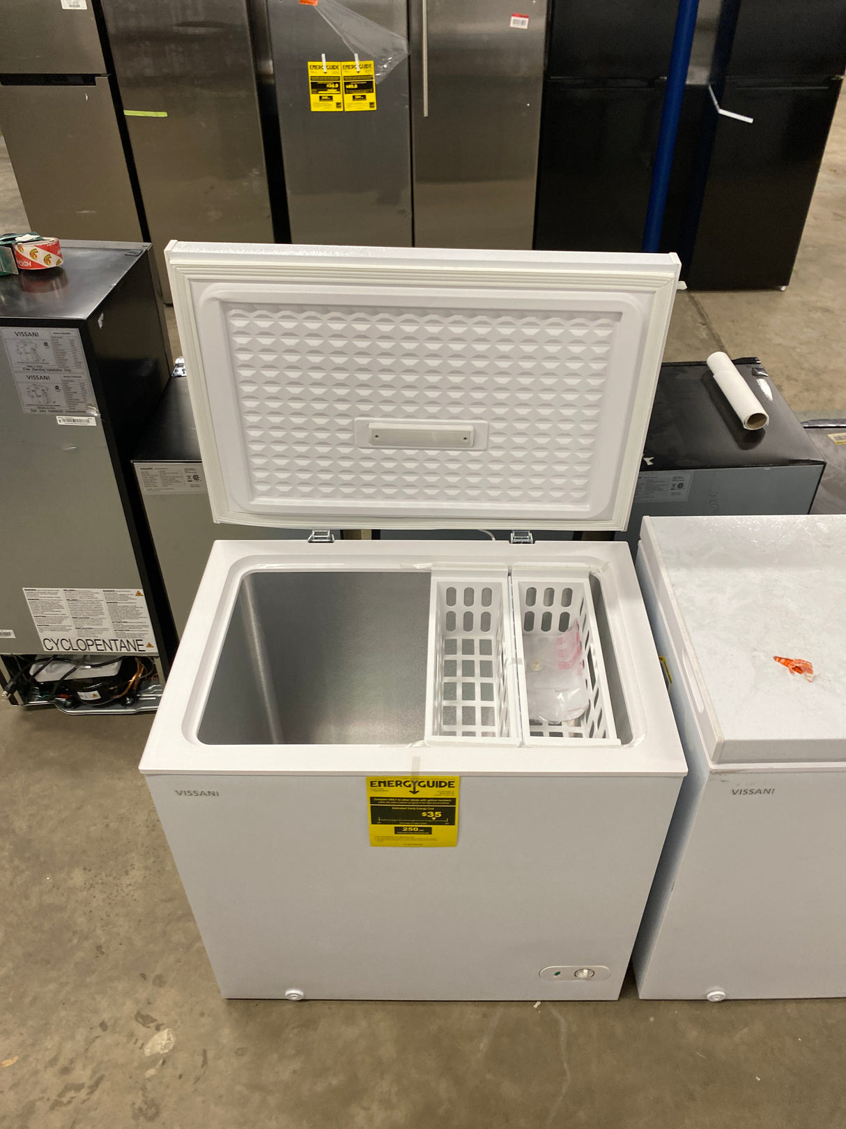 7.0 cu. ft. Manual Defrost Chest Freezer with LED Light in White Garage Ready