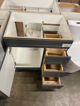 Thornbriar 30 in. W x 22 in. D x 34 in. H Bath Vanity Cabinet without Top in Cement