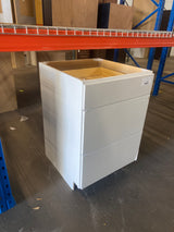 Westfield 24 in. W x 24 in. D x 35 in. H Shaker Stock Drawer Base Kitchen Cabinet in Feather White