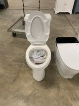 High S-Trap 2-Piece 1.28 GPF Elongated Chair Height Floor Mounted Toilet in White (Seat Included)