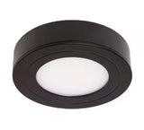 PureVue Dimmable Soft-Bright White (3000K) LED Matte Black Finish Puck Light