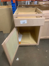 21 in. W x 24 in. D x 34.5 in. H Assembled Base Kitchen Cabinet in Unfinished with Recessed Panel
