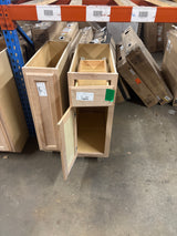 12 in. W x 24 in. D x 34.5 in. H Assembled Base Kitchen Cabinet in Unfinished with Recessed Panel