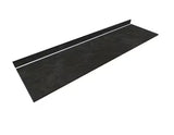8 ft. L x 25 in. D Engineered Composite Countertop in Black Amani with Satin Finish