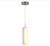 Subway Round 12-Watt 1 Light Chrome Modern Integrated LED Mini Pendant Light Fixture for Kitchen Island