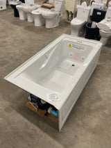 Evolution 60 in. x 32 in. Whirlpool Tub with EverClean Right Hand Drain in White