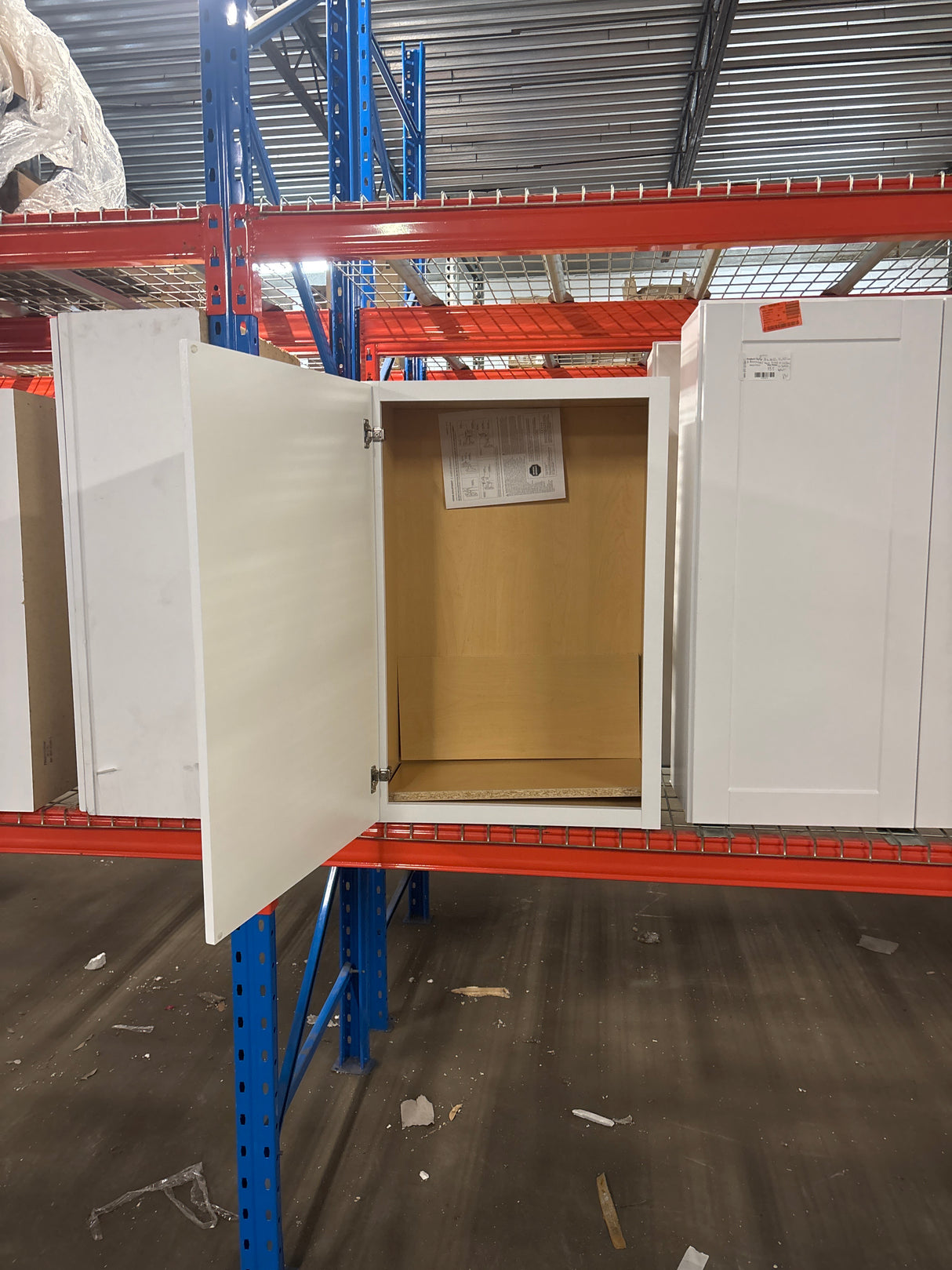 Shaker Satin White Stock Assembled Wall Kitchen Cabinet (24 in. x 36 in. x 12 in.)