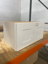 Newport 24 in. W x 12 in. D x 12 in. H Assembled Plywood Wall Bridge Kitchen Cabinet in Pacific White with Soft Close