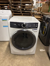 27 in. W 8 cu. ft. Front Load Electric Dryer with Perfect Steam and LuxCare Dry System, ENERGY STAR in White