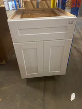 Arlington Vesper White Plywood Shaker Stock Assembled Base Kitchen Cabinet Soft Close 24 in. W x 24 in. D x 34.5 in. H