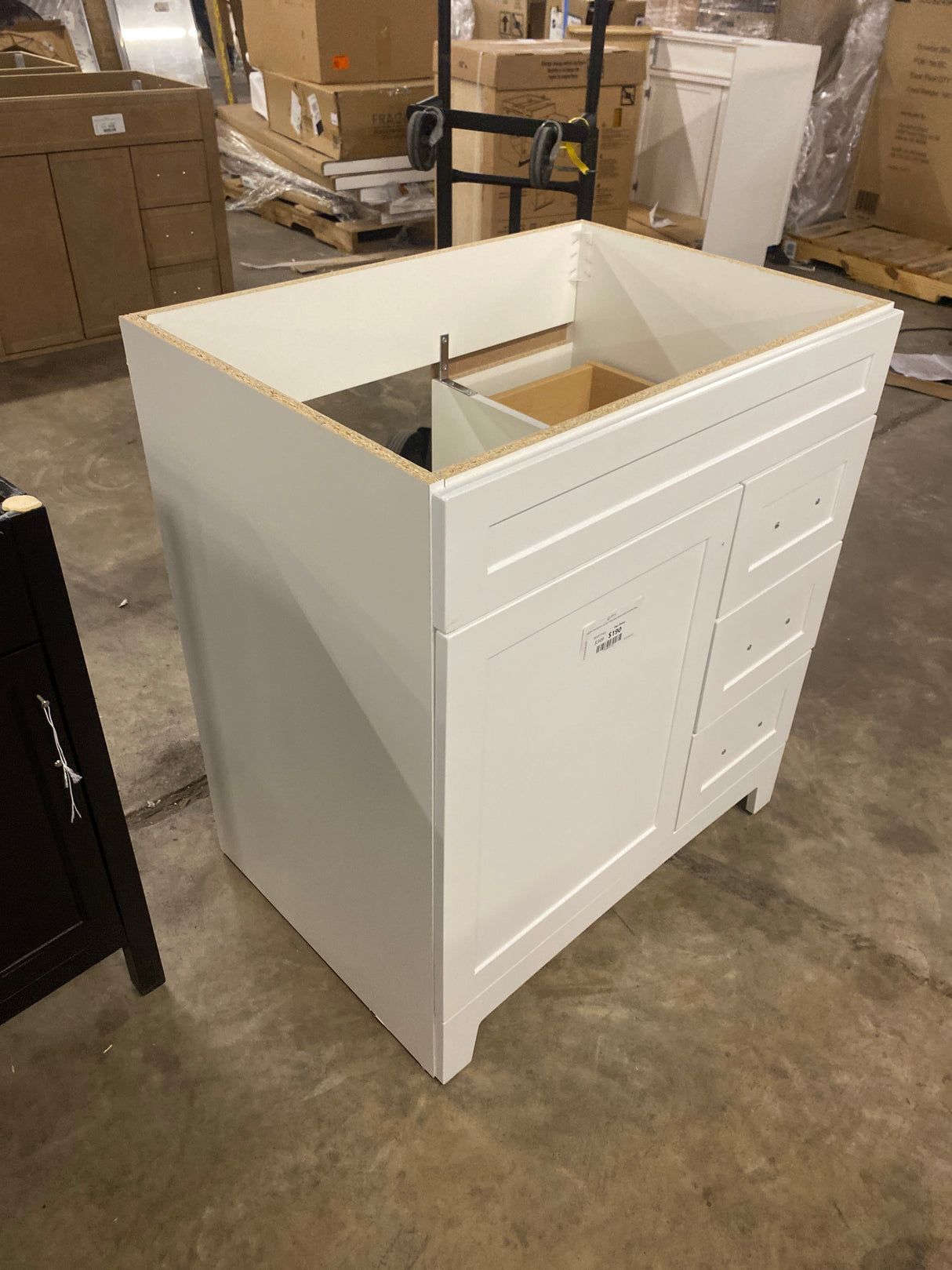 Thornbriar 30 in. W x 22 in. D x 34 in. H Bath Vanity Cabinet without Top in Polar White