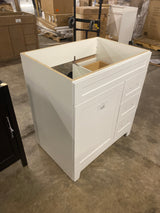 Thornbriar 30 in. W x 22 in. D x 34 in. H Bath Vanity Cabinet without Top in Polar White