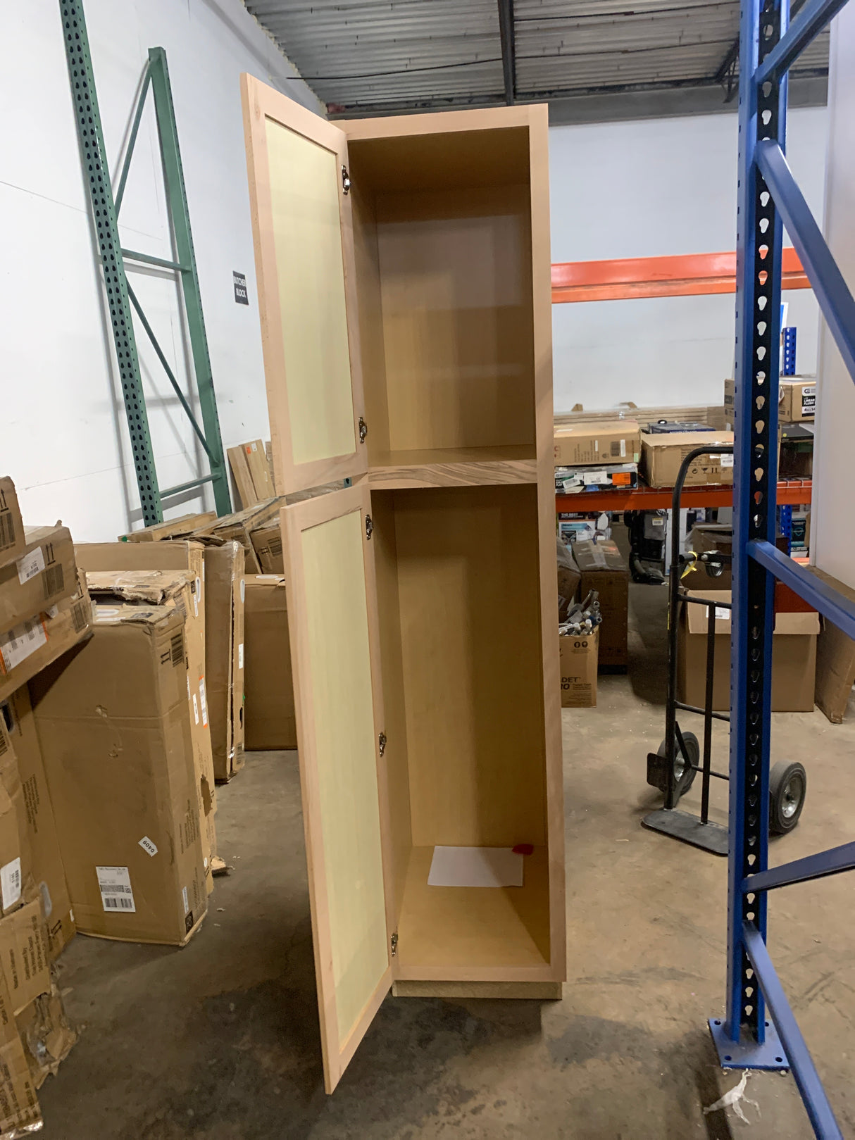 18 in. W x 24 in. D x 84 in. H Assembled Pantry Kitchen Cabinet in Unfinished with Recessed Panel