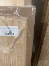 4 ft. L x 25 in. D Unfinished Hevea Solid Wood Butcher Block Countertop With Eased Edge