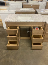 Winsome 48 in. Bath Vanity Cabinet with Cultured Marble Top in Sand