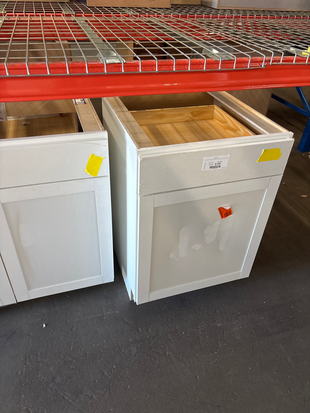 Westfield Feather White Shaker Stock Assembled Base Kitchen Cabinet (24 in. W x 23.75 in. D x 35 in. H)