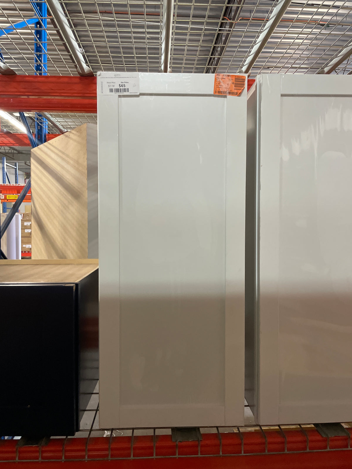 Courtland Polar White Finish Laminate Shaker Stock Assembled Wall Kitchen Cabinet 15 in. x 36 in. x 12 in.