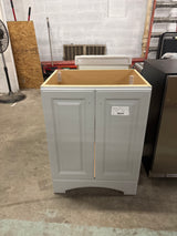 25 in. Single Sink Pearl Gray Bath Vanity without Top (Assembled)